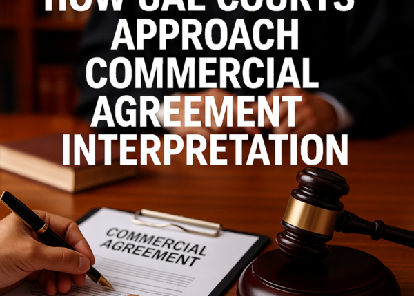 Legal consultants reviewing a UAE commercial contract for compliance and clarity