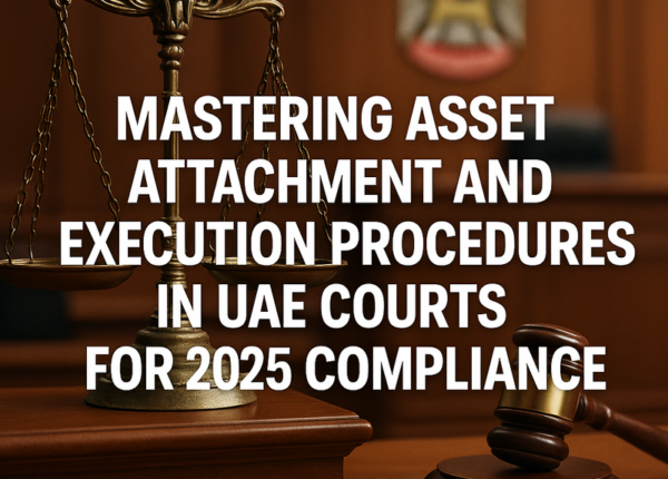 UAE court building facade symbolizing modern legal enforcement procedures.