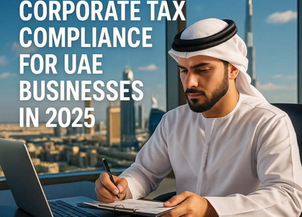 Corporate tax compliance checklist being reviewed by UAE business team