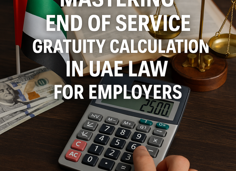 Compliance checklist for UAE end of service gratuity calculation under new labor law