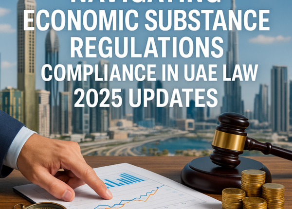 UAE legal consultant advising businesses on Economic Substance Regulations compliance.
