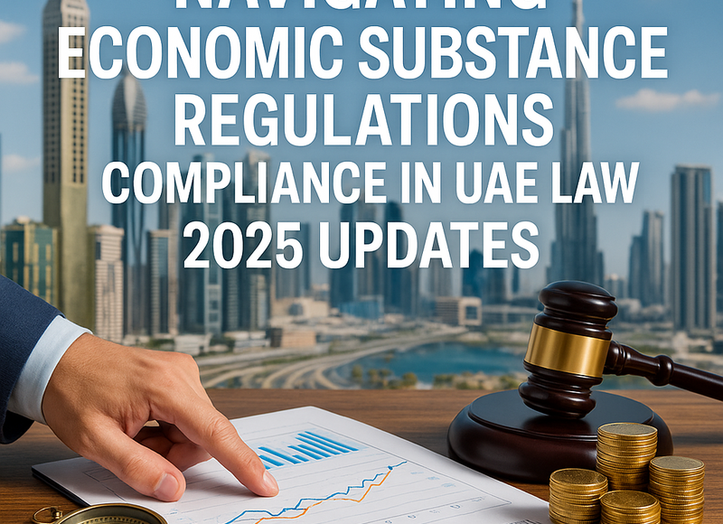 UAE legal consultant advising businesses on Economic Substance Regulations compliance.