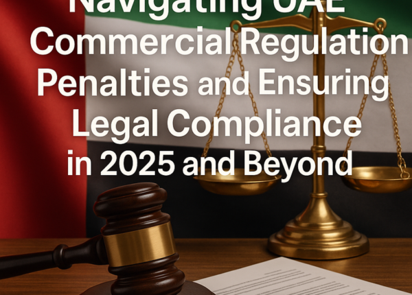 Visual summary chart of UAE commercial regulation penalties and compliance strategies