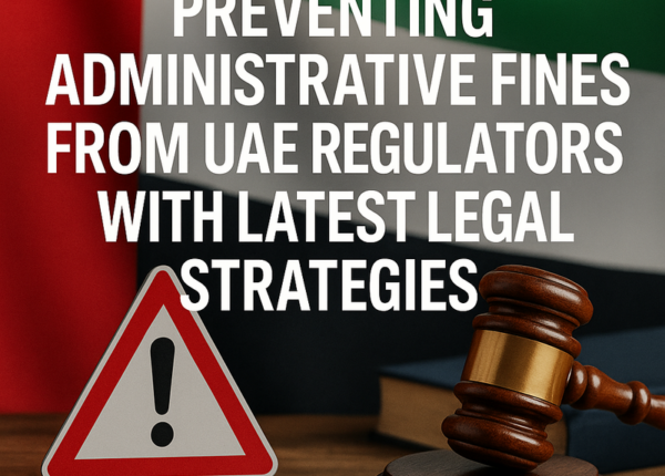 Professional legal consultant reviewing UAE regulations on laptop
