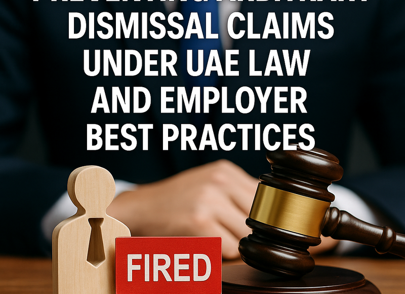 Business professionals discussing UAE employment law and termination compliance strategies