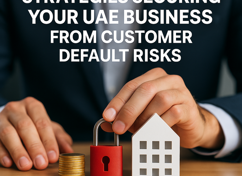 Professional consultant reviewing UAE business contracts for default risk