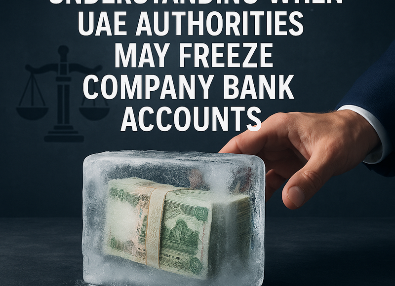 UAE authorities reviewing documentation for company bank account freeze procedures